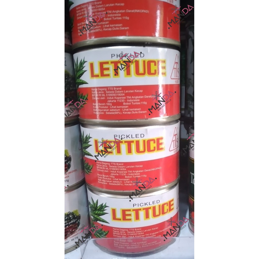 Lettuce Caisim Kaleng Acar Selada Kaleng Narcissus Lobak Jaisin 126 gr