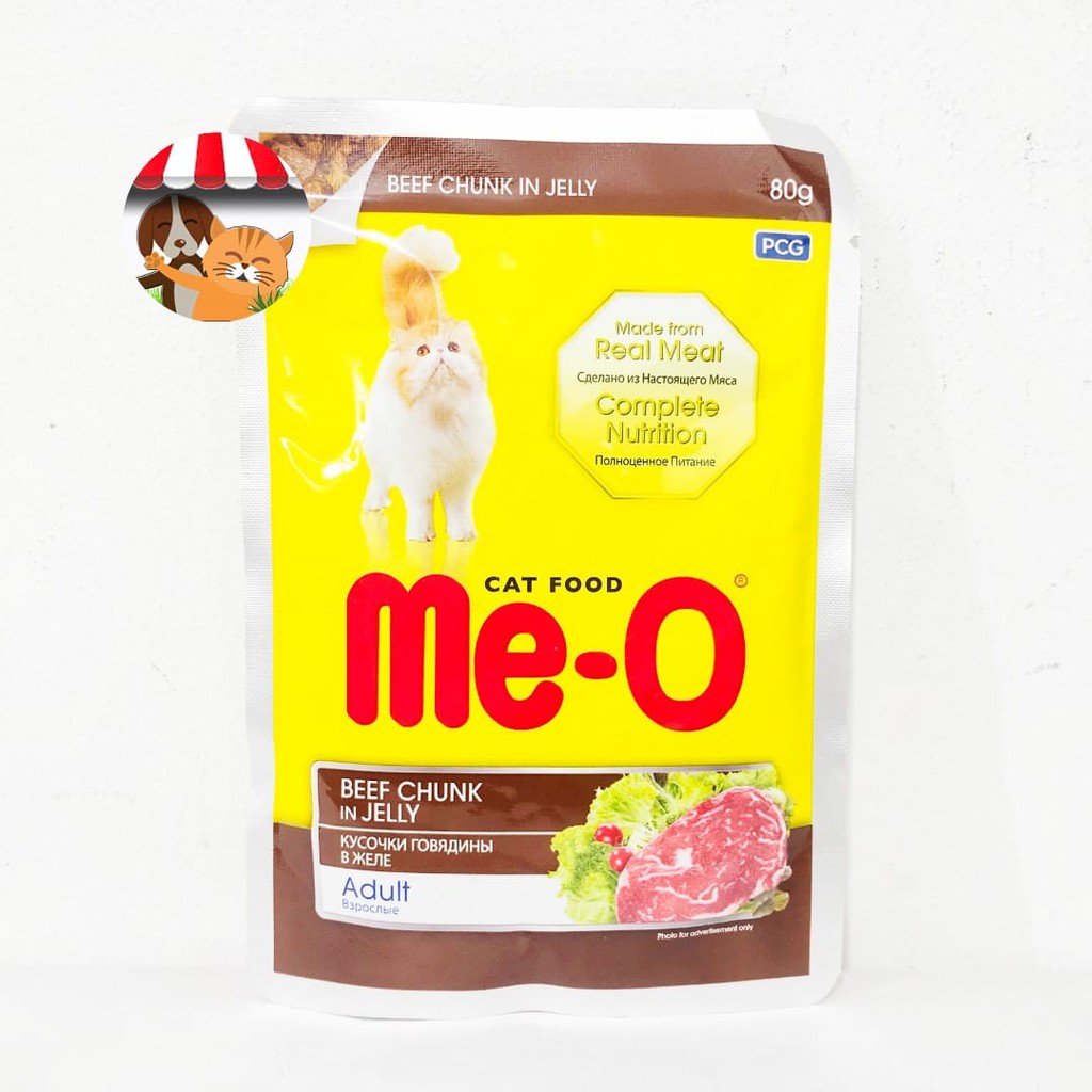 Makanan Kucing Meo Pouch Wetfood 80gr - Me-o Sachet Adult 80 gr All Variant