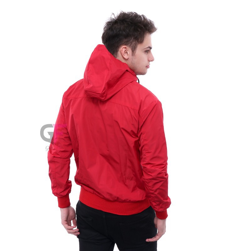 GIOFLO Jaket Keren Terbaru Parasut Buat Cowok Merah / JAK 2114