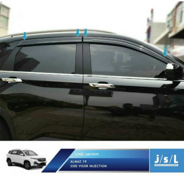 Talang air Almaz side visor injection Wuling Almaz jsl