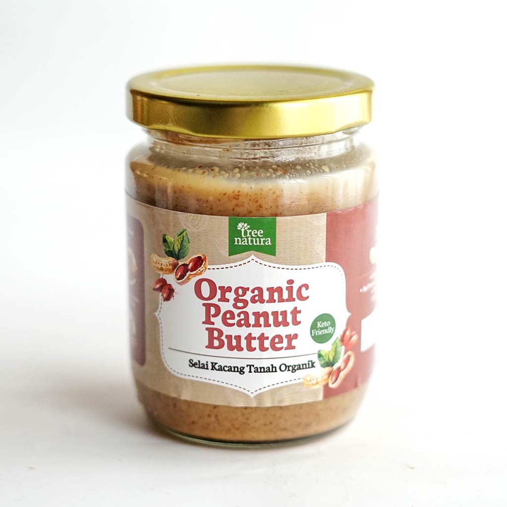 

Tree Natura Organic Peanut Butter 225 gr (Selai Kacang Tanah Organik)