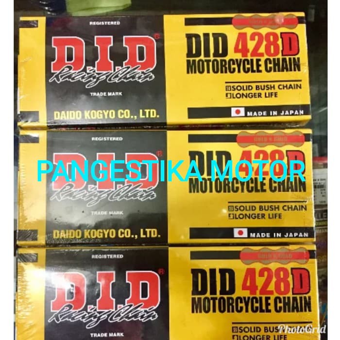 Jual RANTAI DID RACING 428-130L GOLD Limited