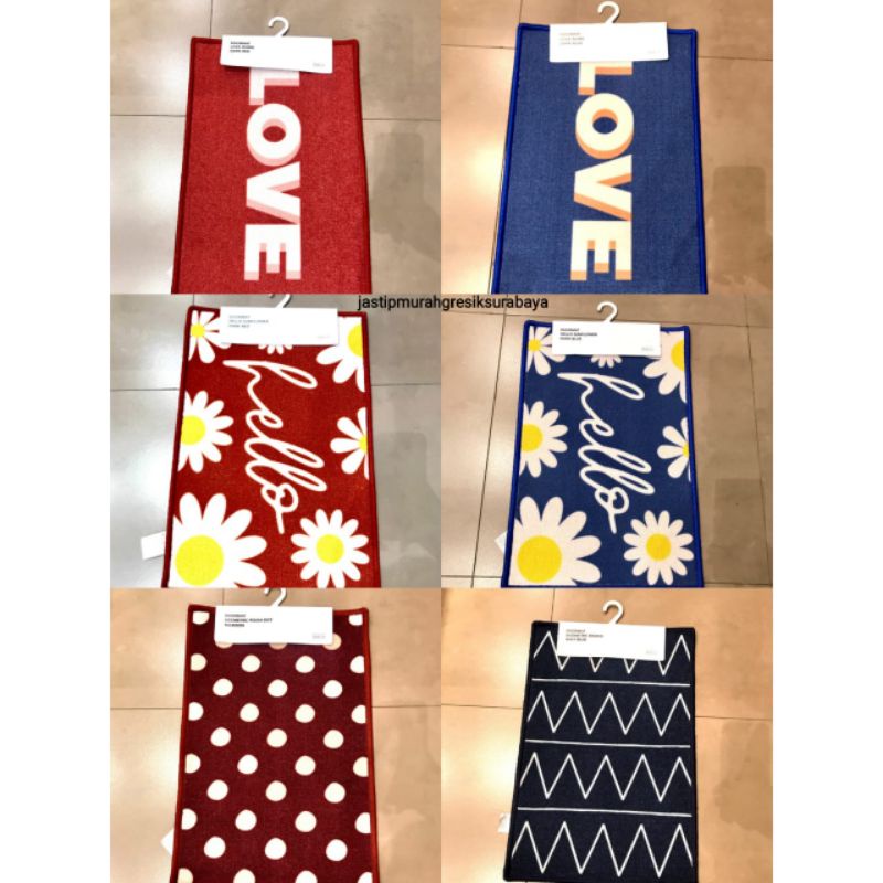 DOORMAT 40X60 CM KESET MINISO FLOOR MAT MINISO