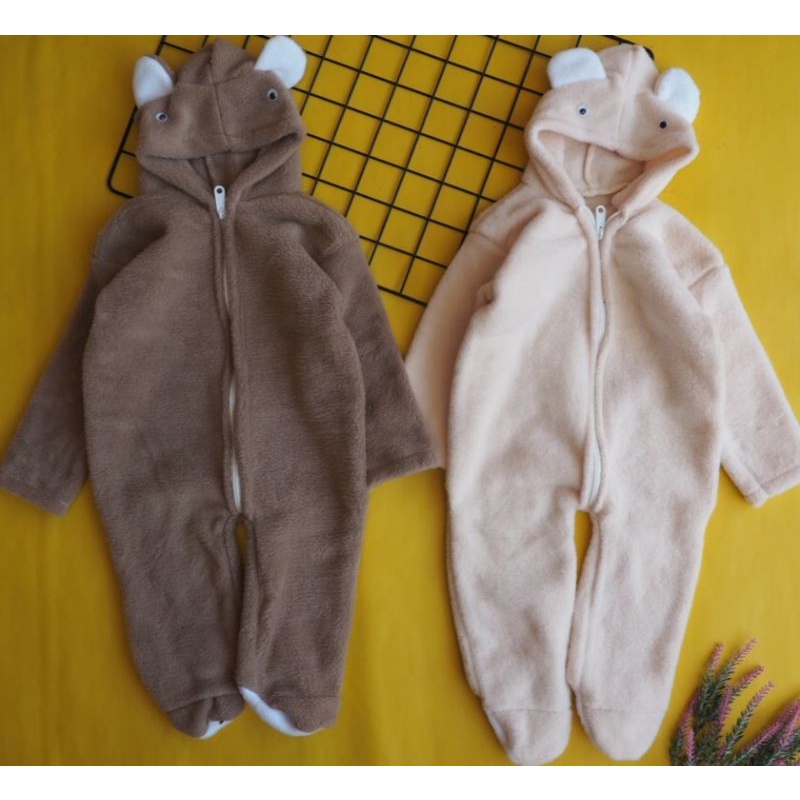 jumper bayi tebal lembut 3-9 bulan