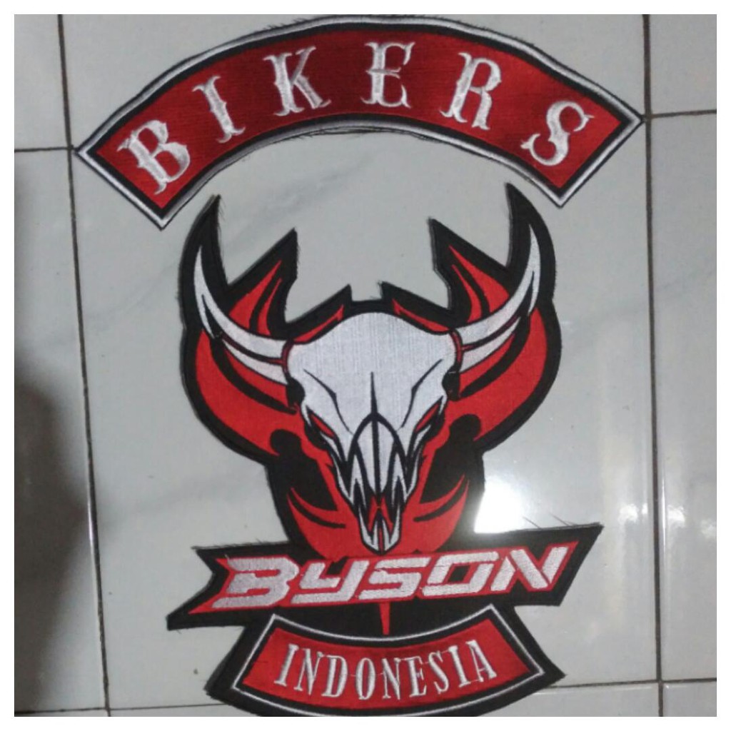 Back Patch Bordir Emblem Punggung Bordir Yamaha Byson