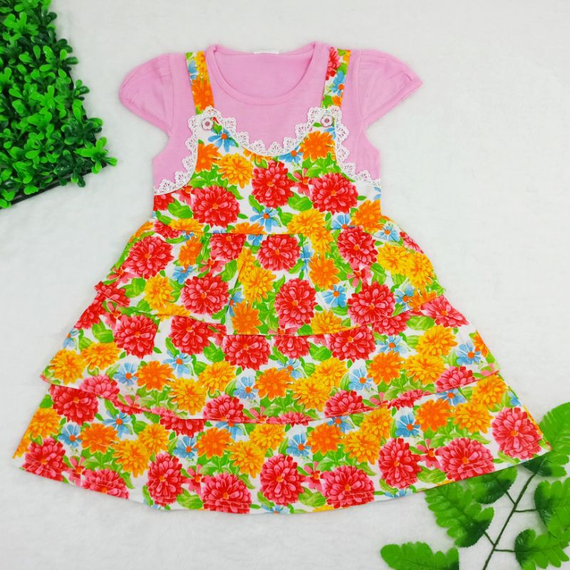 [Ss-1031] Dress Anak Size 1-2tahun, Pakaian Anak Perempuan, Baju Anak Trendy