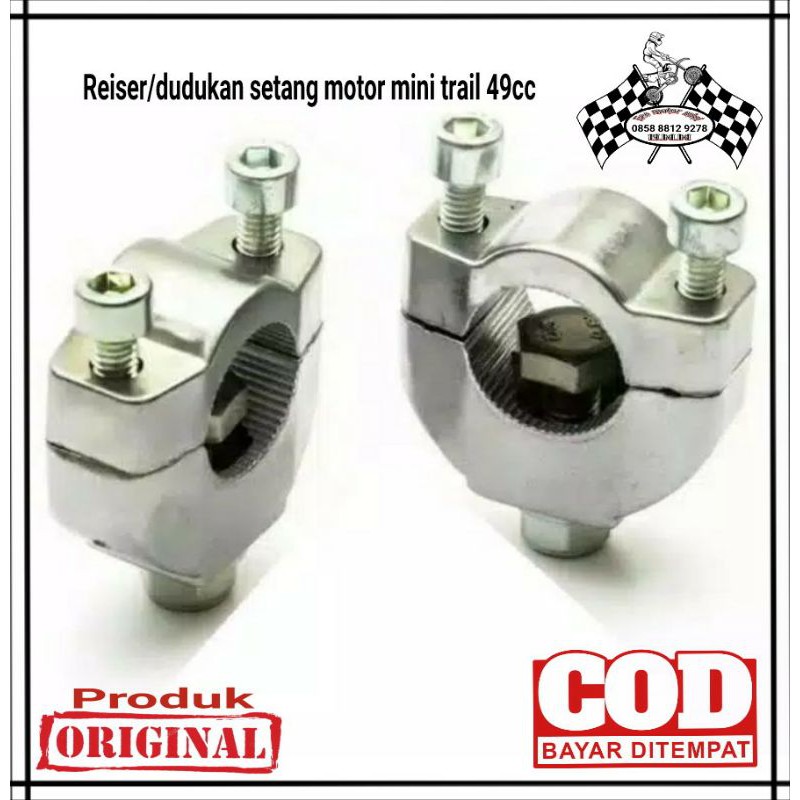 DUDUKAN STANG/REISER STANG MOTOR MINI TRAIL MESIN RUMPUT 50cc