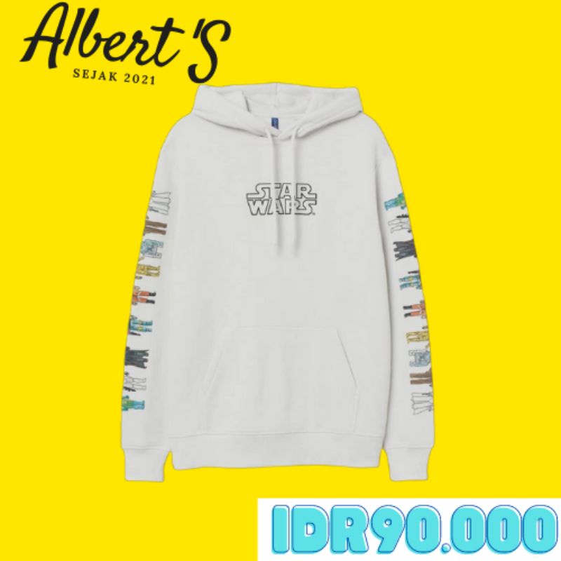 hoodie H&m original star wars white