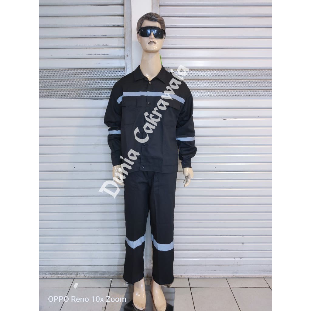 Wearpack Baju Celana Safety / Seragam Setelan Baju Celana Safety / Baju Celana Safety Warna Merah