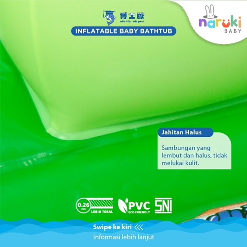 Doctor Dolphin Baby Bathtub Bak Mandi Bayi Tiup Kolam Mandi Bayi