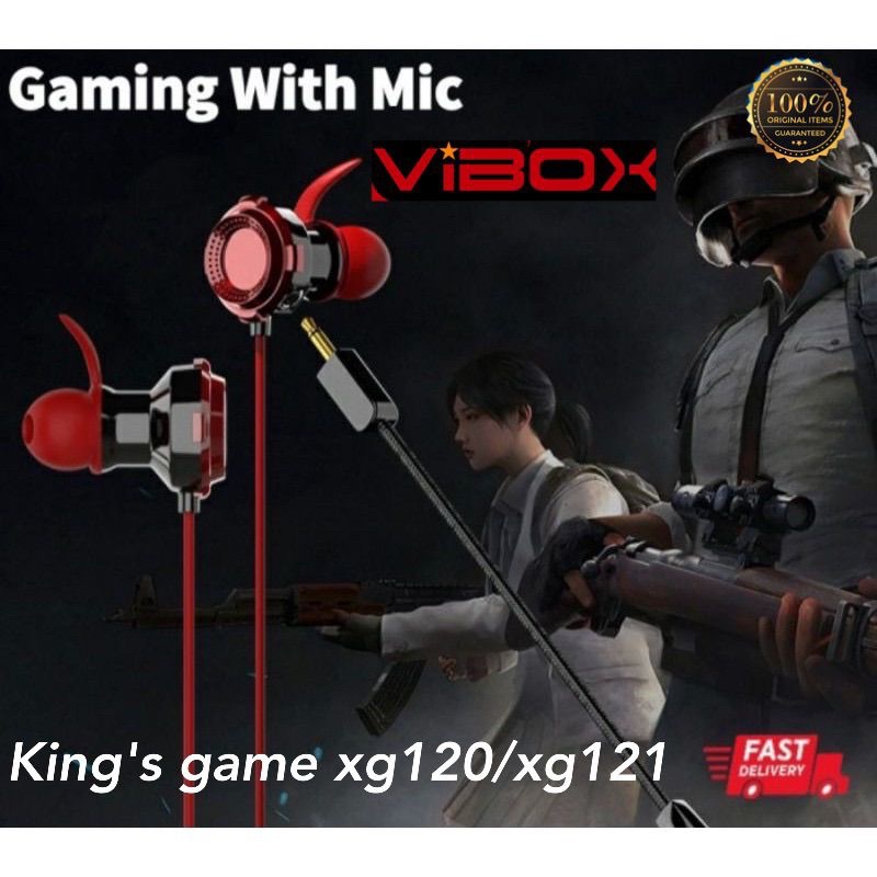 EARPHONE GAMING FOR MOBILE LEGEND XG120/XG121 HEADSET MIC GAMING XG120/XG121