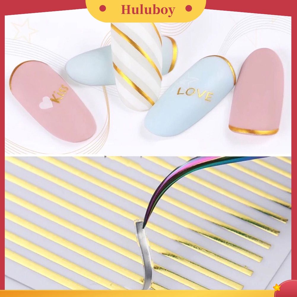 Huluboy Huluboy♡ Stiker Kuku 3D Ukuran 9x8cm Untuk Dekorasi