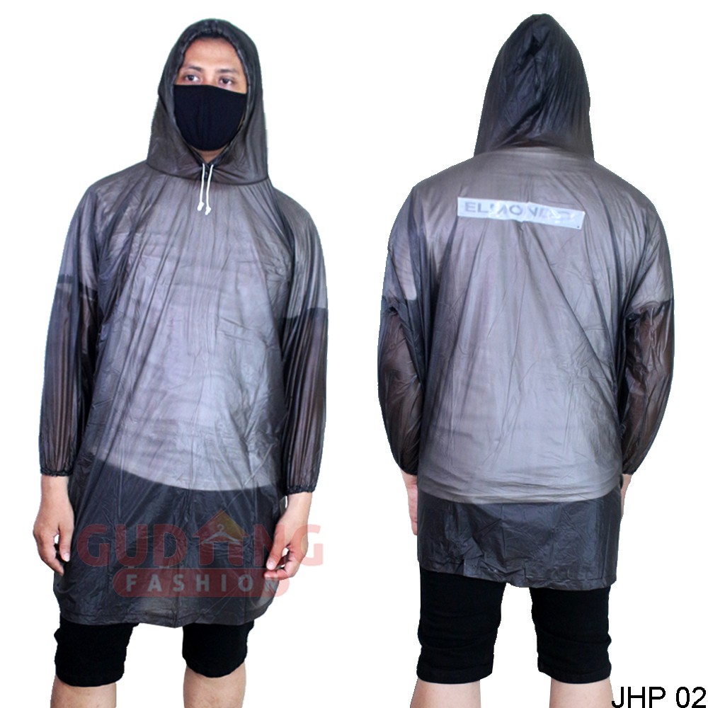 Jas Hujan Ponco Unisex Transparan