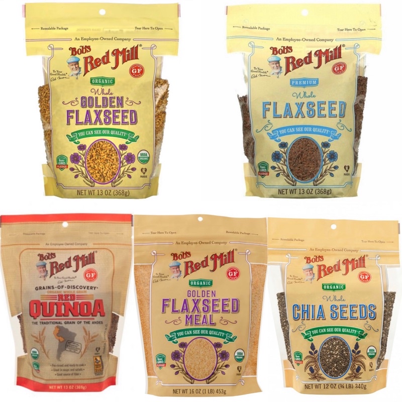 

Bob's Red Mill/Organic/Brown Flaxseed/Whole Chia Seeds/Whole Grain Red Quinoa/Golden Flaxseed Meal/Whole Golden Flaxseed/Bobs/Bob's Red Mill/BRM/Organic/Brown/Flaxseed/Whole/Chia/Seeds/Grain/Red/Quinoa/Golden/Meal