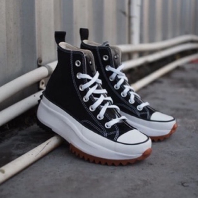 CONVERSE RUN STAR HIKE HIGH BLACK/WHITE GUM ORIGINAL 100%