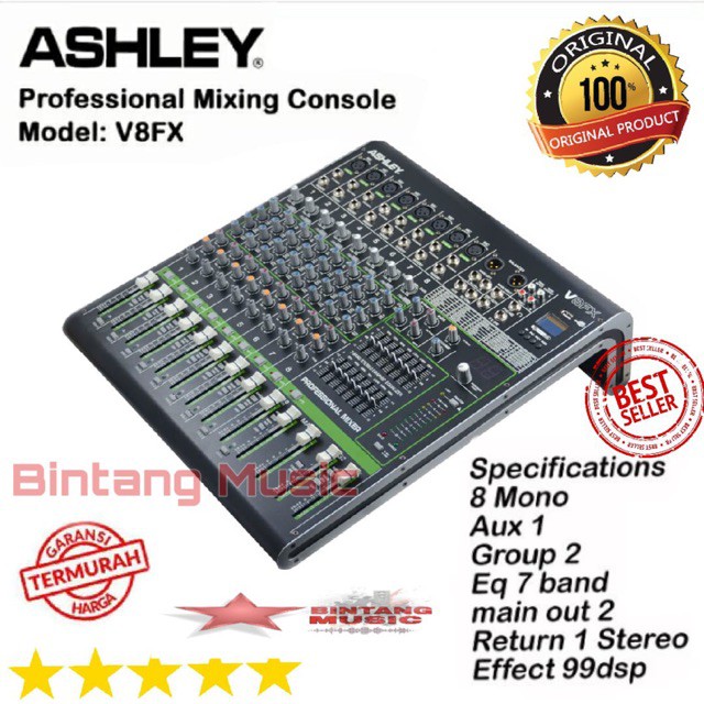 PROMO MURAH Mixer Ashley V8fx original ashley v8fx / V 8fx