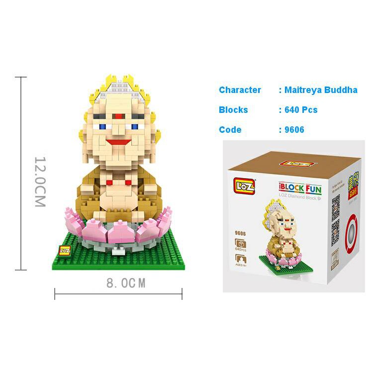 BARU LOZ NANO BLOCK - MAITREYA BUDHA