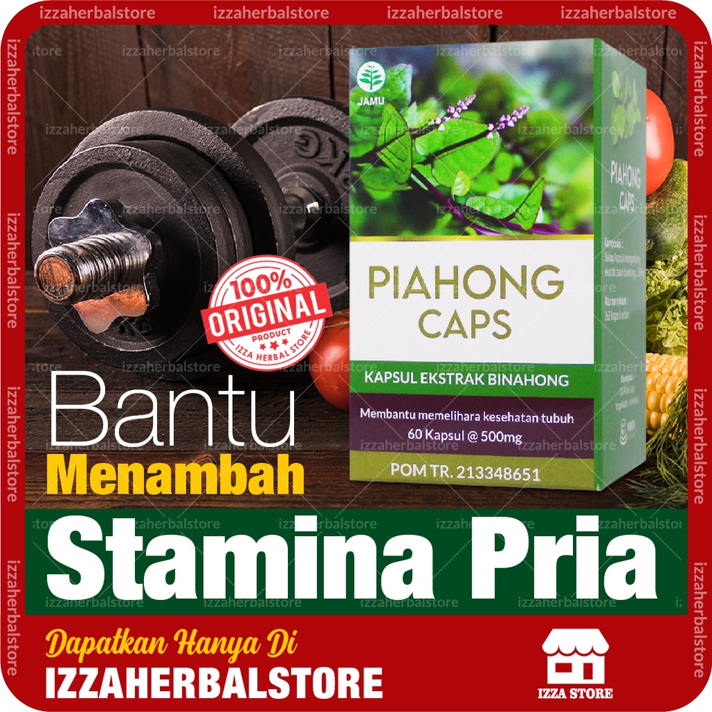 PIAHONG CAPS Kapsul Daun Binahong Membantu Menambah Stamina Pria Dewasa Pilihan TERBAIK BPOM