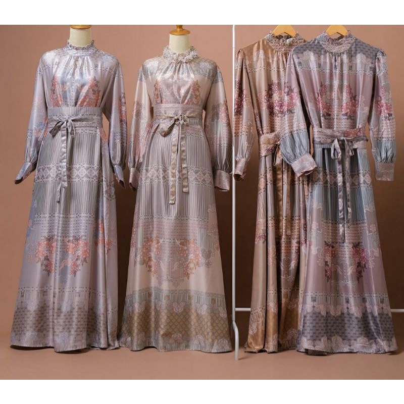 ANAIA DRESS MAYOUTFIT MAUVE READY STOCK ZATIF SERIES