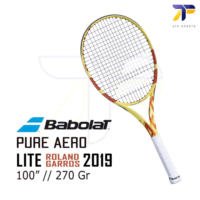 Raket Tenis Tennis Babolat Pure Aero Lite Roland Garros French Open 2019  270 Gram