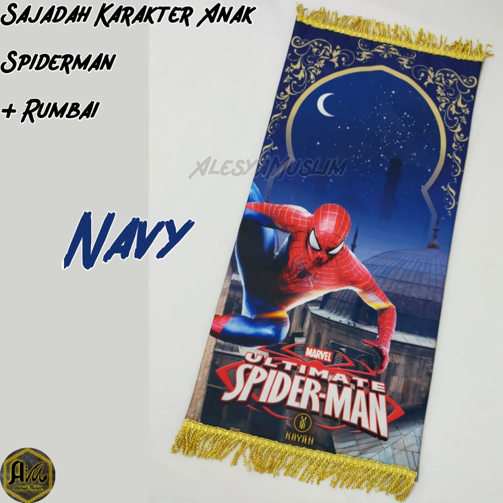 Sajadah Karakter Anak Spiderman/Harga Grosir/Best Seller/Bisa COD