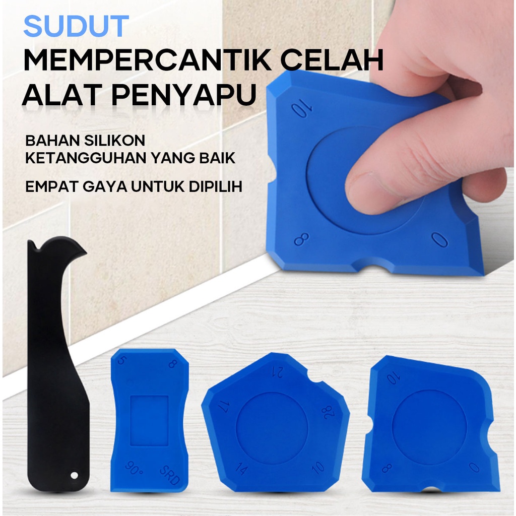 ISKU glue scraper Set 10pcs Sekop Pengikis Pembersih Lem Kaca Untuk Alat Jahit/Caulk Finisher Grout Kit Tools Set Accessories