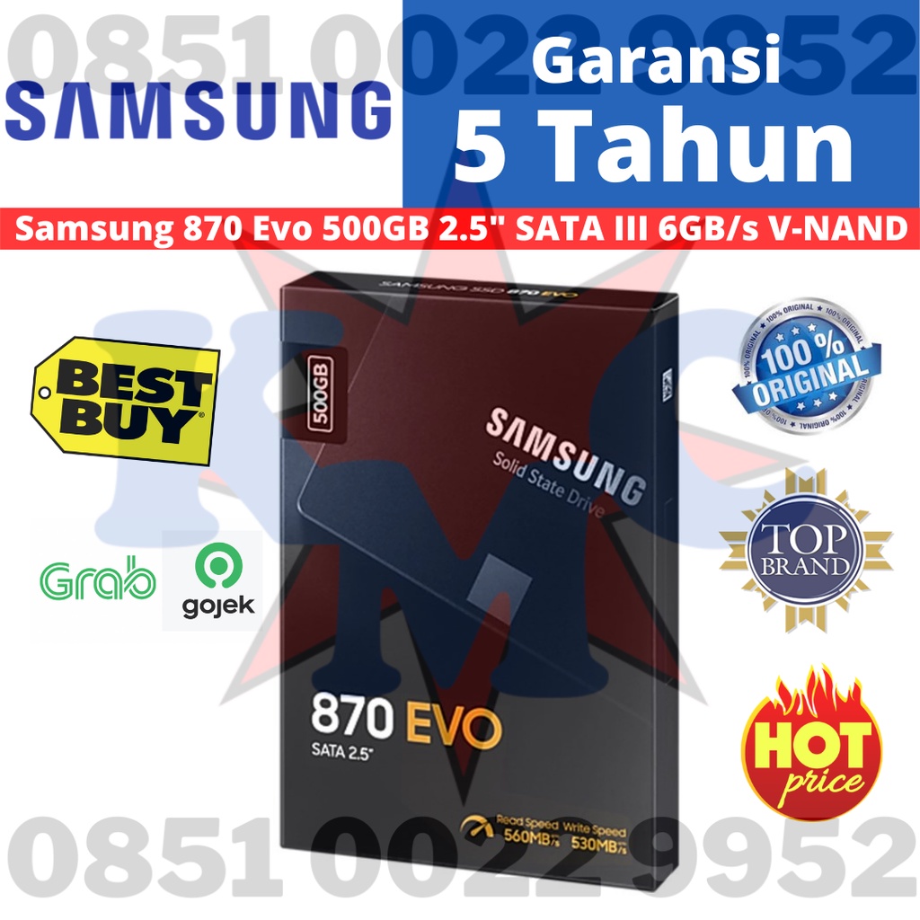 Samsung SSD 870 EVO 500GB 2.5&quot; SATA III 6GB/S V-NAND 500 GB