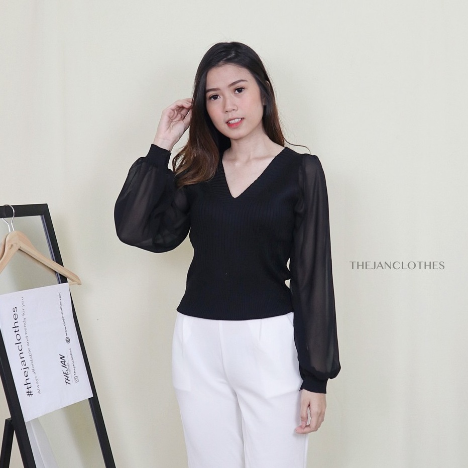 Lysani blouse knit  -Thejanclothes