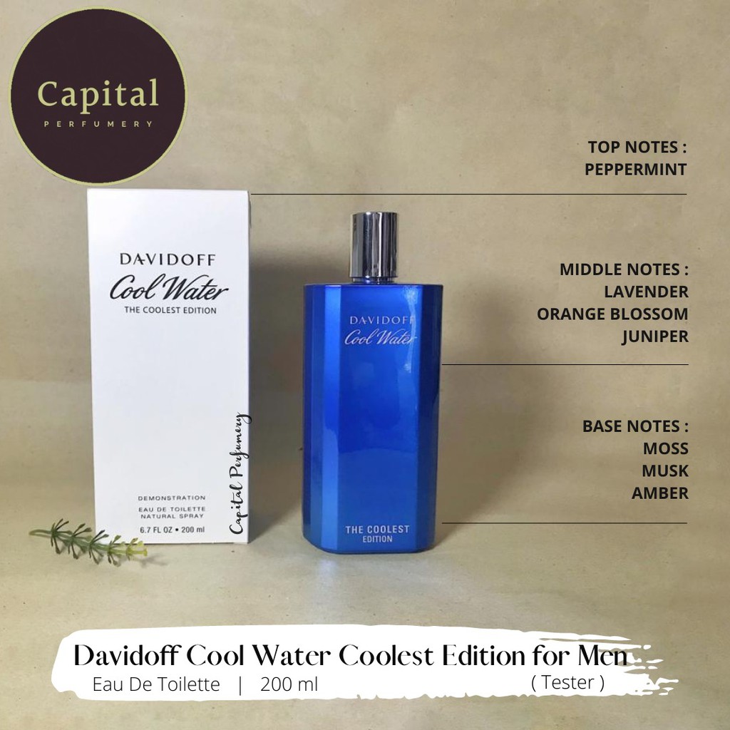 Davidoff Cool Water THE COOLEST EDITION EDT 200ml TESTER