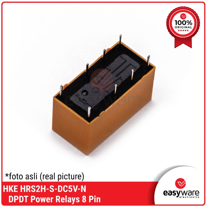 Relay HKE HRS2H-S-DC5V-N Relay 5V 8 Pin HUIGANG HRS2H Relay DPDT 5V