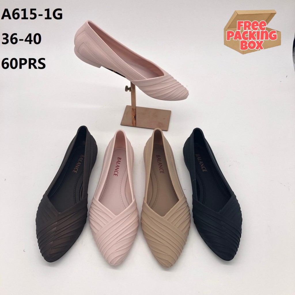  Sepatu  Jelly  Flat Wanita Salur 615 Balance  Shopee Indonesia