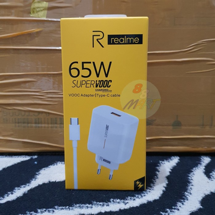 Dijual Charger Realme 65W Kabel Type C Realme 7 Pro Original Hot Sale