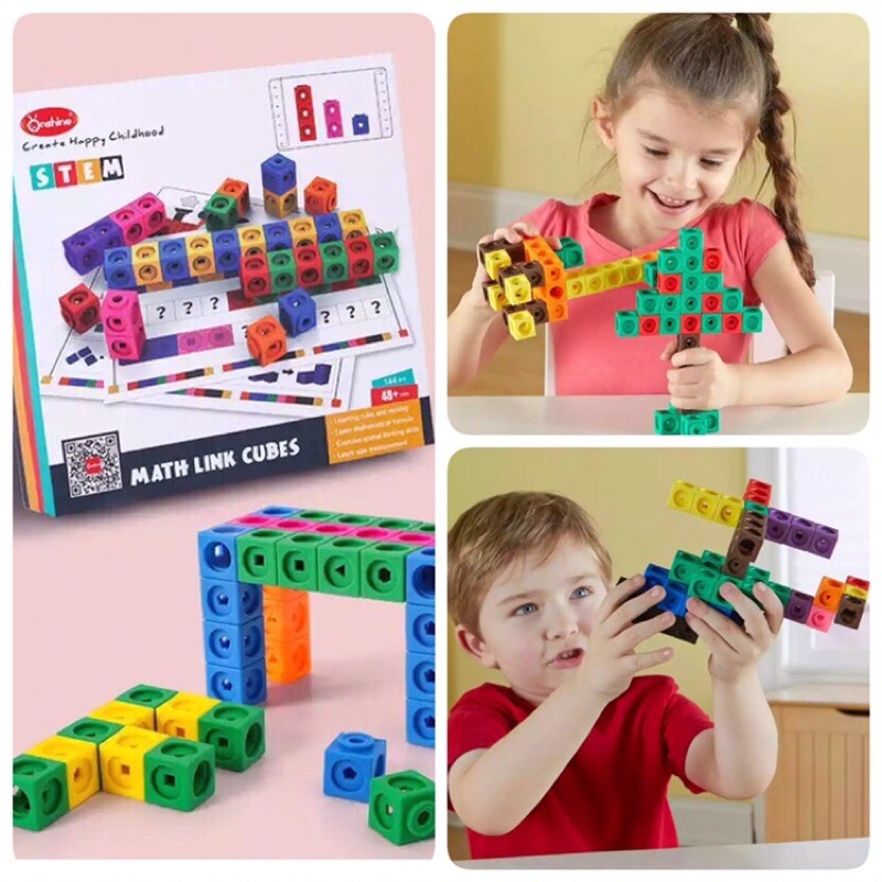 Math LInk Cube / onshine link math cubes 146 pcs / linking cubes / math link cube / math link cubes 