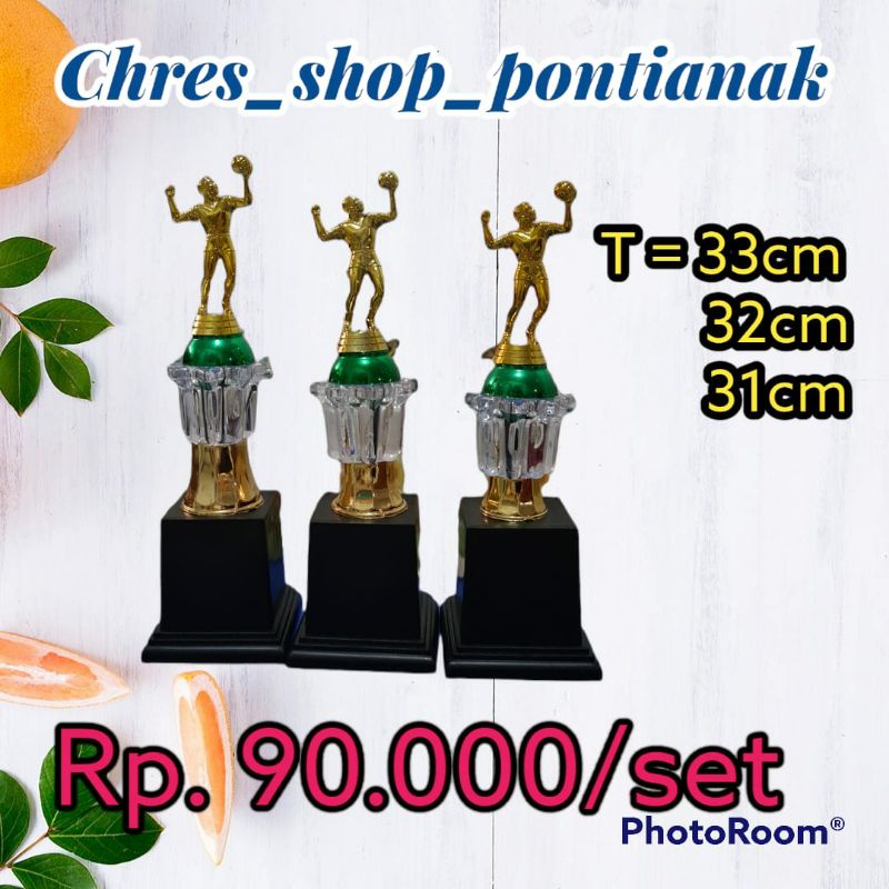 Piala Pontianak C14 (207, 8,9) voli putra. isi 3 pcs piala. Pontianak Kalimantan Barat
