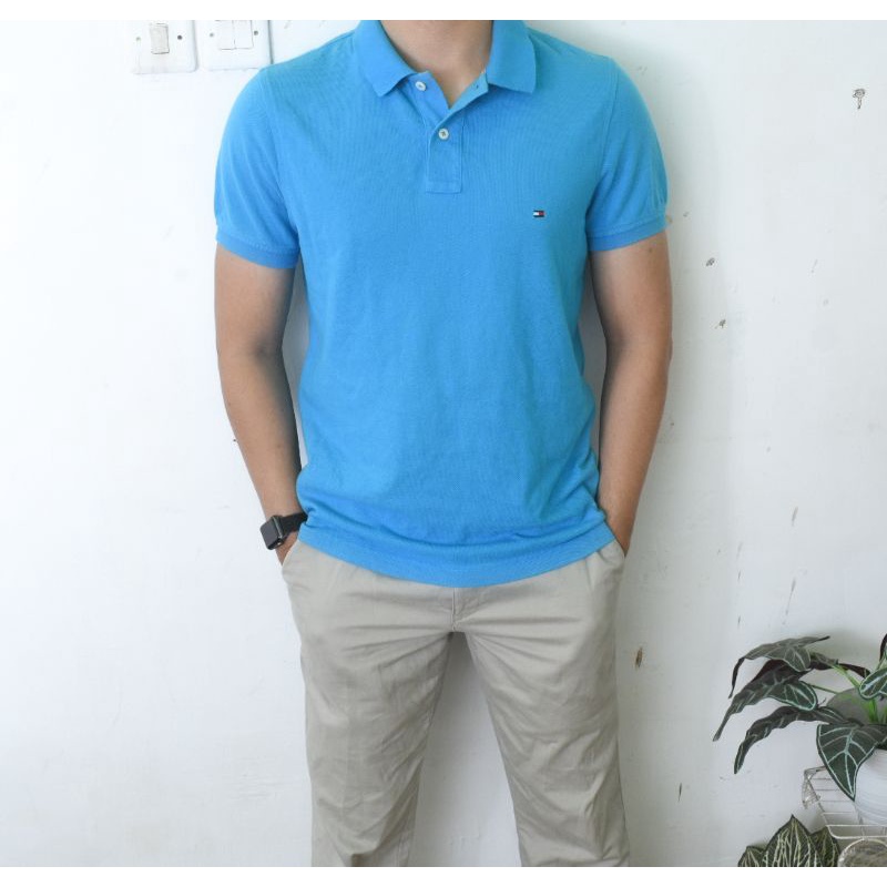 kaos polo tommy hilfiger kaos kerah original second