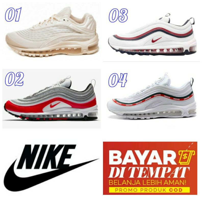 Nike Air Max 97 Unisex Deluxe X Skepta SE Rose Guava sepatu wanita