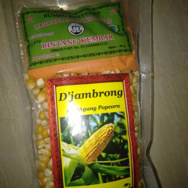 

Popcron D'jambrong rasa original balado ayam bawang keju