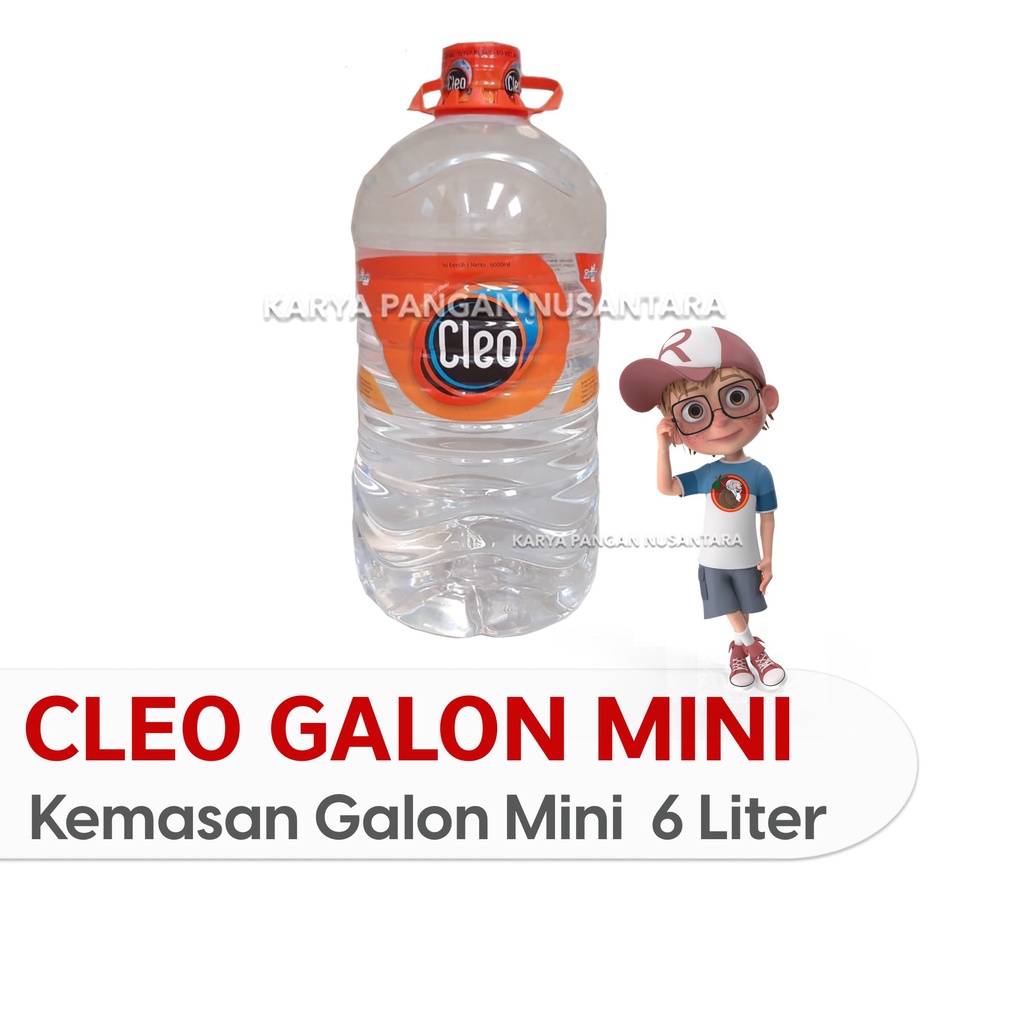 Jual Cleo Galon 6 Liter Air Mineral Cleo Galon Mini 6000ml Cleo Galon Kecil Shopee Indonesia 6009