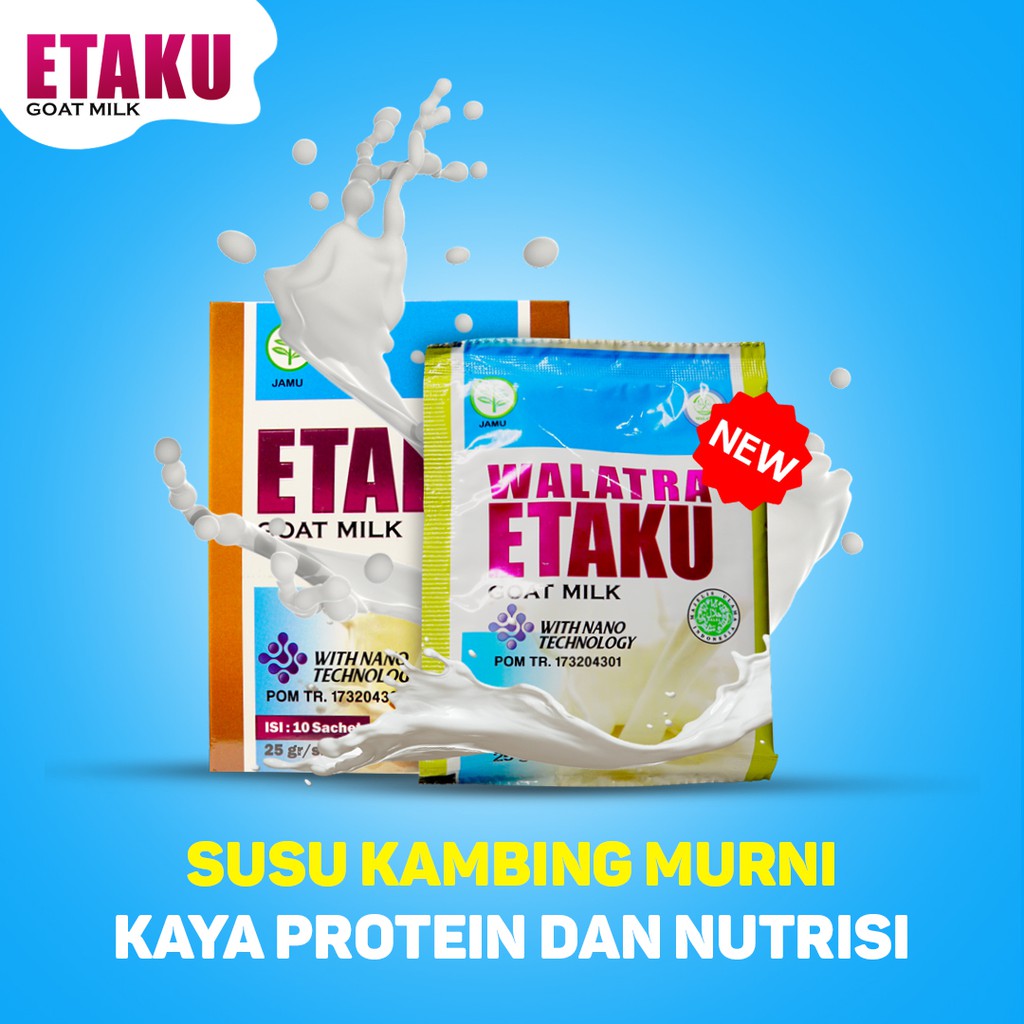 

Walatra Susu Kambing Etaku - Goat Milk Untuk Kesehatan Tubuh 100% Berkhasiat Di Solo Bisa COD