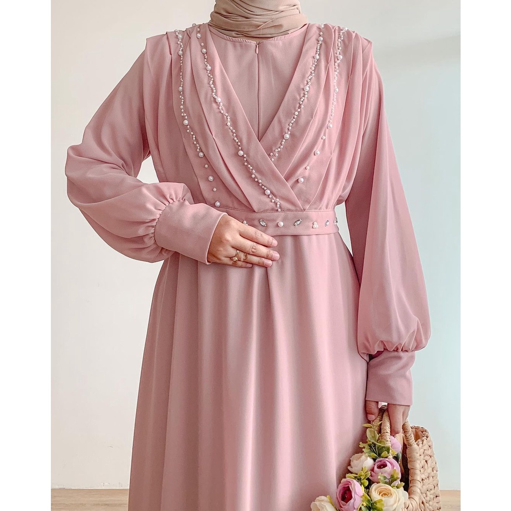 Dress Kondangan Dress Pesta Kekinian Hijab - Non Hijab Simple dan Elegant SHP001