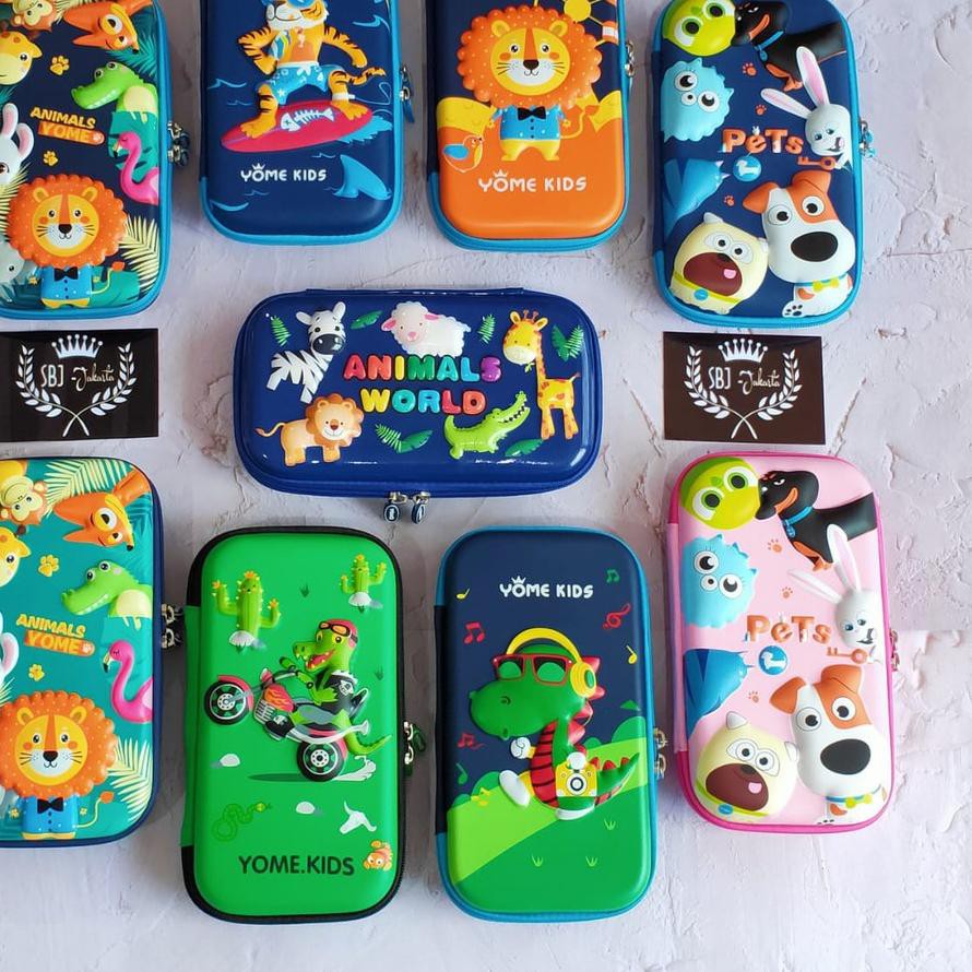 

➶ Tempat pensil smiggle LOOKALIKE / KOTAK PENSIL EVA Hardcase ANIMAL World waterproof ✥