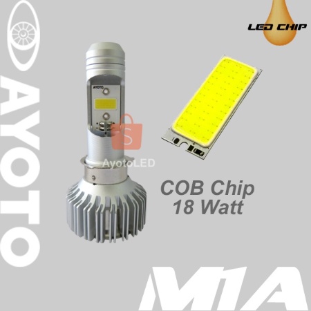 Lampu Motor LED AYOTO M1A Pro H6/T19/M5 Hi-Lo AC DC Original