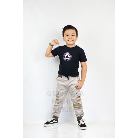 NEW CELANA ANAK JOGGER LIST BAHAN KATUN MELAR ADEM HALUS DAN TEBAL