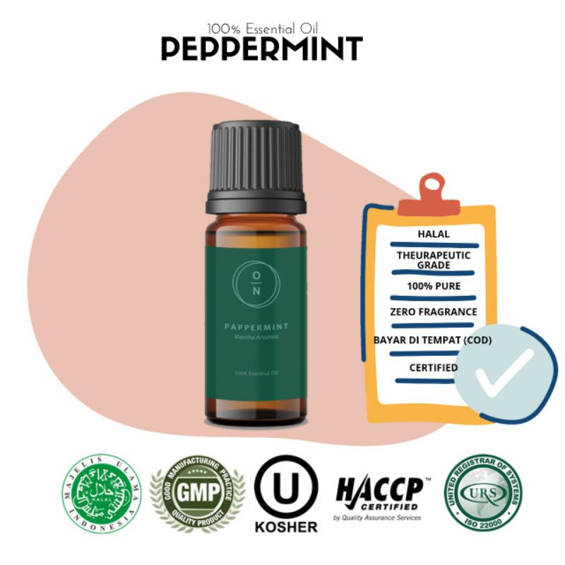 Pure Peppermint Essential Oil Atsiri Minyak Daun Peppermint Oil 100% Alami 10 ml