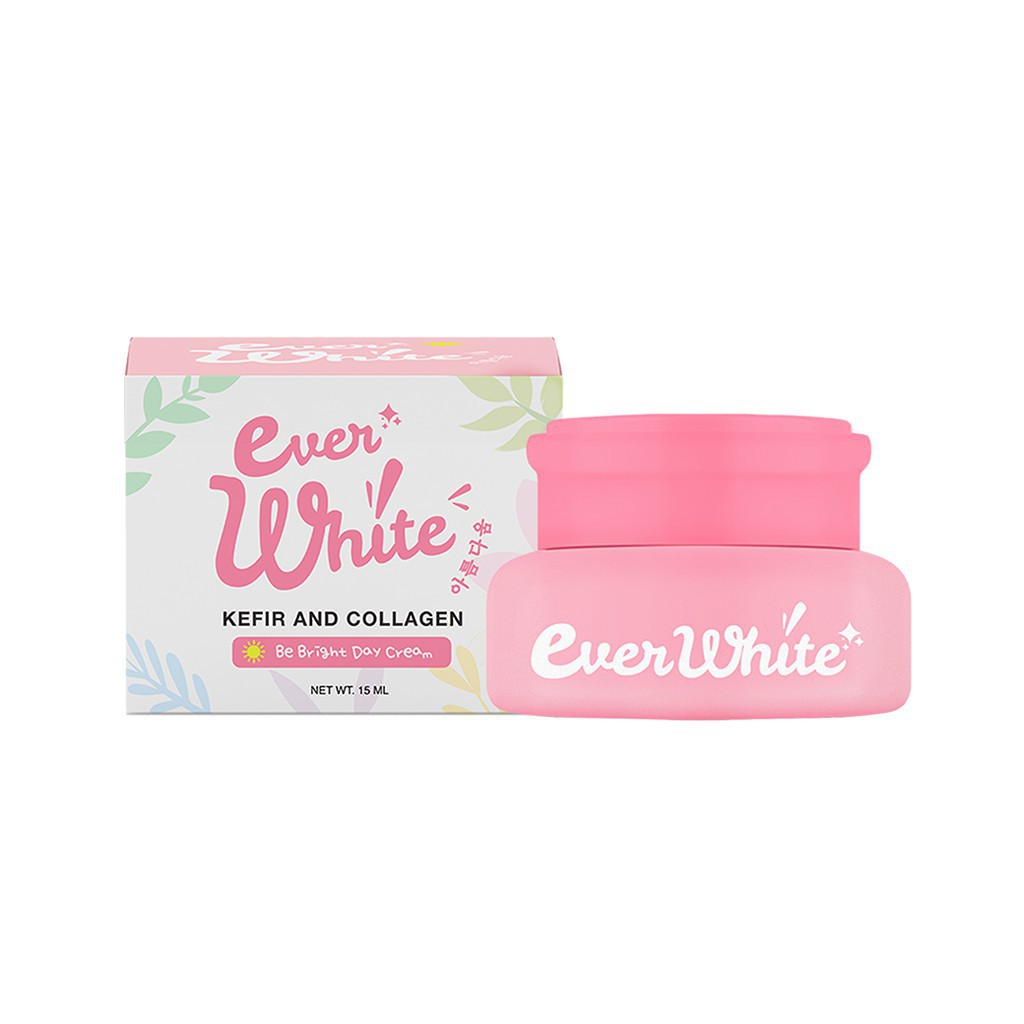 Jual Everwhite Be Bright Day Cream - Krim Pagi Kefir Collagen By Ever White  | Shopee Indonesia