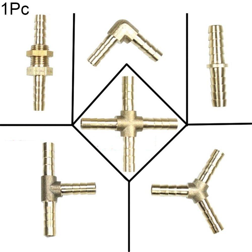 Populer 1pc Selang Tail Barb Fitting Union Baru 6/8/10/12MM 6jenis Konektor Pipa Tabung