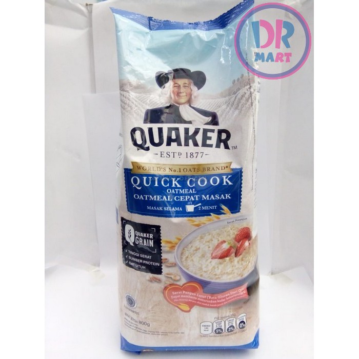 

Quaker Quick Cooking Oatmeal Biru 800gr