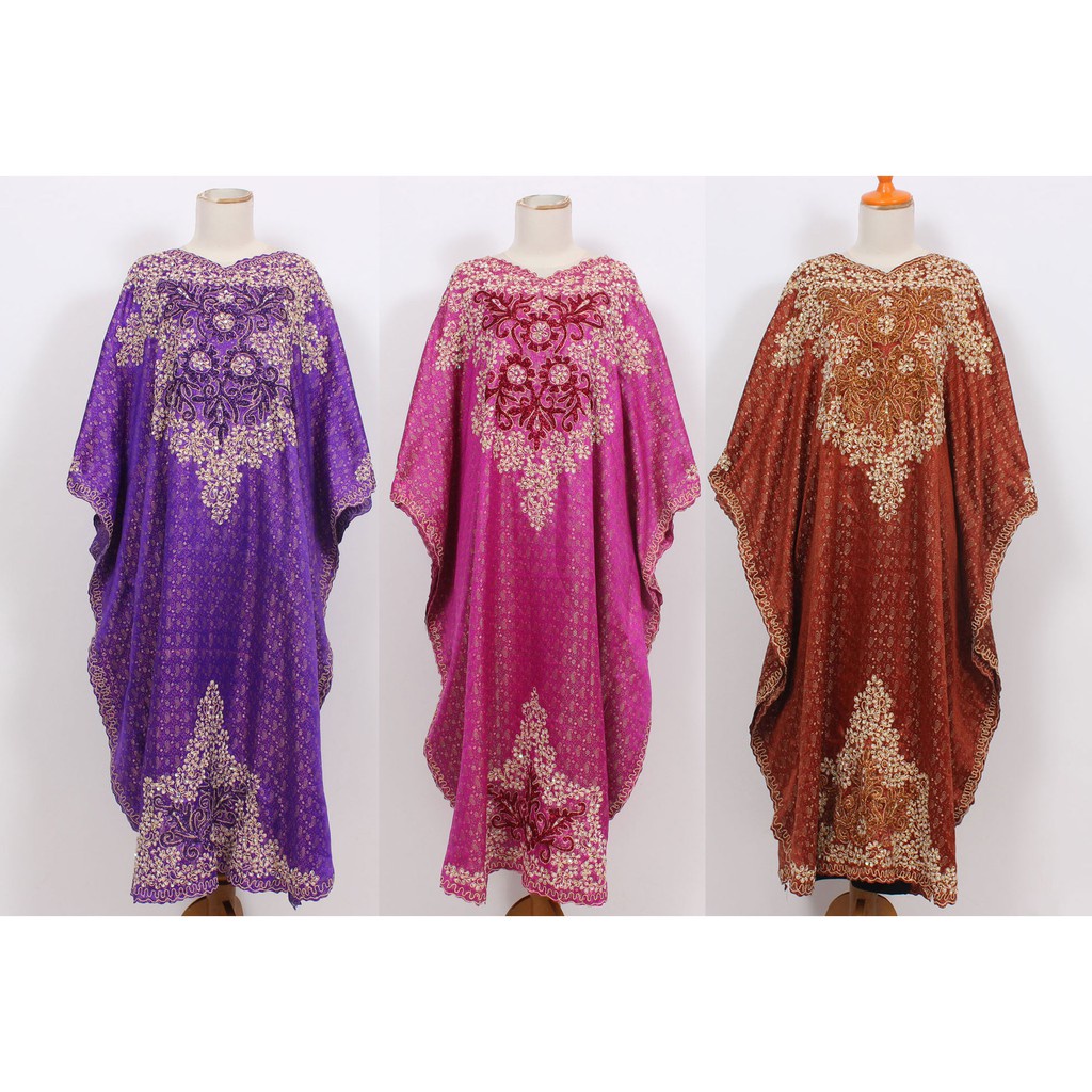 KAFTAN SONGKET INDIA FASHION WANITA