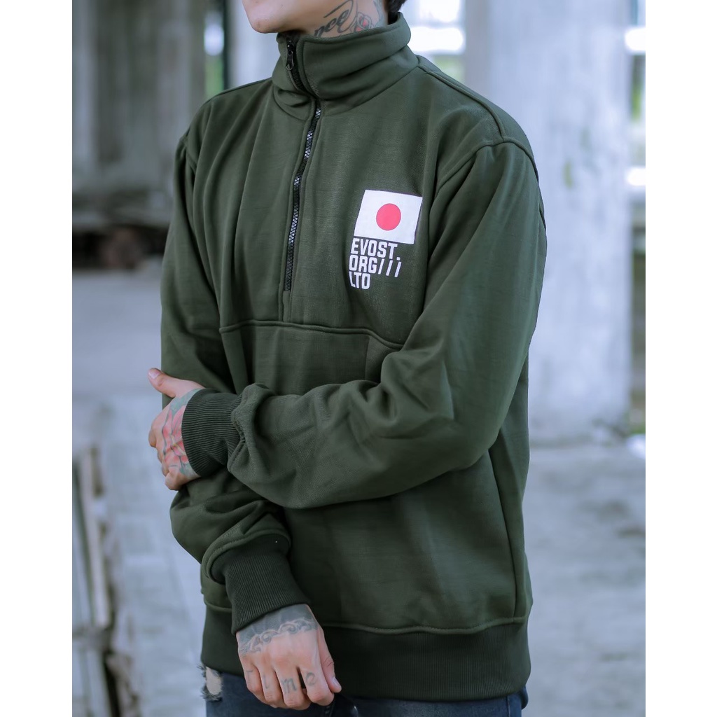 Sweater turtleneck distro unisex / jaket crewneck pria wanita / crewneck sleting distro