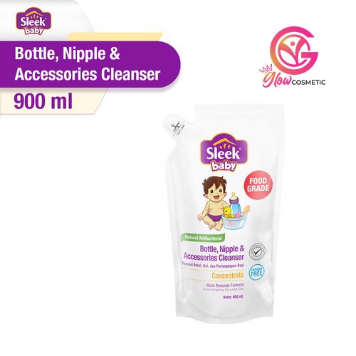 SLEEK BABY BOTTLE, NIPPLE &amp; ACCESSORIES CLEANSER 900ML -GC